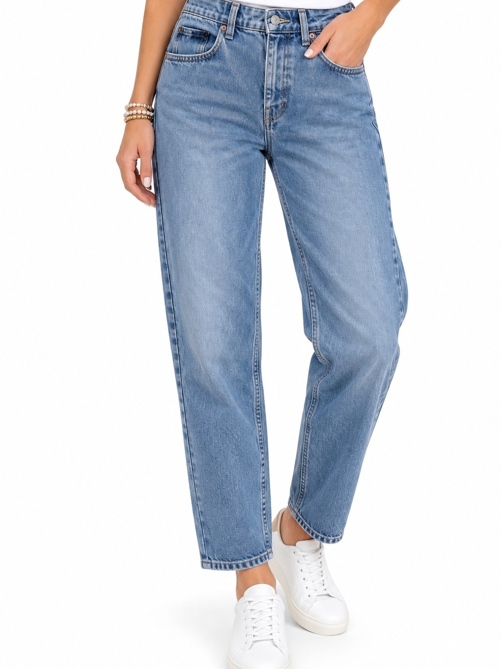 We The Free Relaxed High-Rise Ankle Dustressed Jeans Sz 27